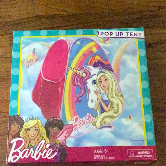barbie pop up tent